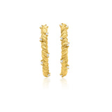 Twisting Twinkles Hoops Grande | 18ct White Gold
