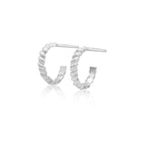 Twisted Radiance Earring Studs | 18ct White Gold