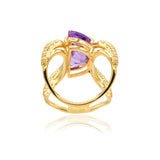 The Royal Intersect Gala Amethyst Ring | 18ct Gold