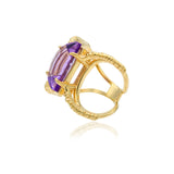 The Royal Intersect Gala Amethyst Ring | 18ct Gold