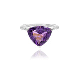 The Higher Vibes Statement Amethyst Ring | 18ct Gold