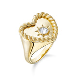 Queen's Heart Ring | 18ct Gold
