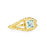 Braided Box Topaz Ring | 18ct White Gold