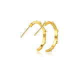 Twisting Twinkles Hoops Grande | 18ct Gold