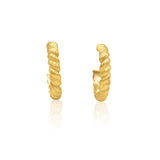 Twisted Radiance Earring Studs | 18ct White Gold