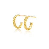 Twisted Radiance Earring Studs | 18ct Gold