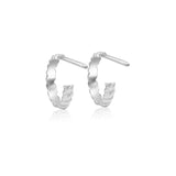 Twisted Radiance Earring Studs | 18ct White Gold