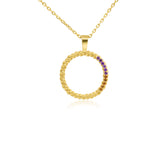 Twisted Sunset Pendant | 18ct Gold