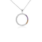 Twisted Sunset Pendant | 18ct White Gold