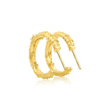 Intertwined Radiance Hoops | 18ct Gold