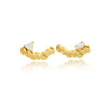 Radiant Rhapsody 18ct gold Earrings