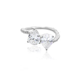 Pear Pair Diamond 1.5 carat Ring | 18ct Gold