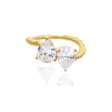 Pear Pair Diamond 1.5 carat Ring | 18ct White Gold