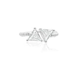 Dual Radiance Diamond Ring | 18ct White Gold