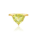 The Higher Vibes Statement Lemon Quartz Ring | 18ct Gold