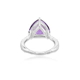 The Higher Vibes Statement Amethyst Ring | 18ct White Gold