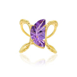 The Royal Intersect Gala Amethyst Ring | 18ct Gold