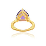 The Higher Vibes Statement Amethyst Ring | 18ct Gold