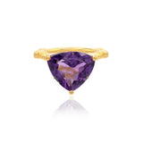 The Higher Vibes Statement Amethyst Ring | 18ct White Gold