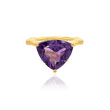 The Higher Vibes Statement Amethyst Ring | 18ct Gold
